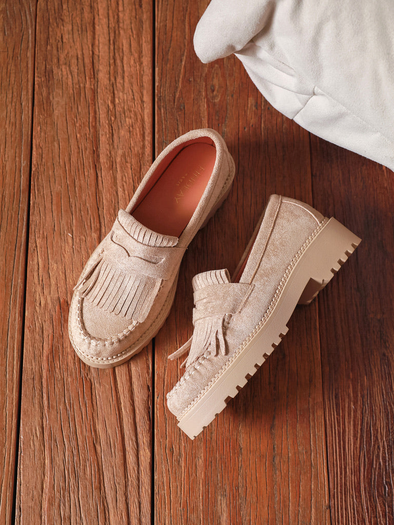 Mocassin Sandra - BEIGE