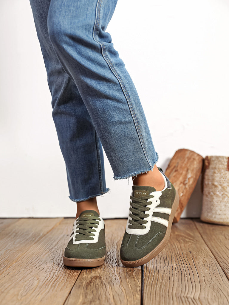 Baskets Lucas olive