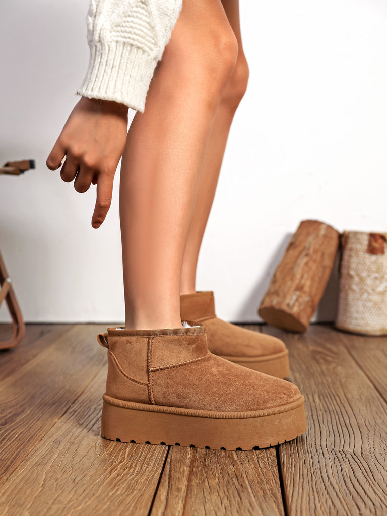 Botte Classic Ultra mini plateforme - CAMEL
