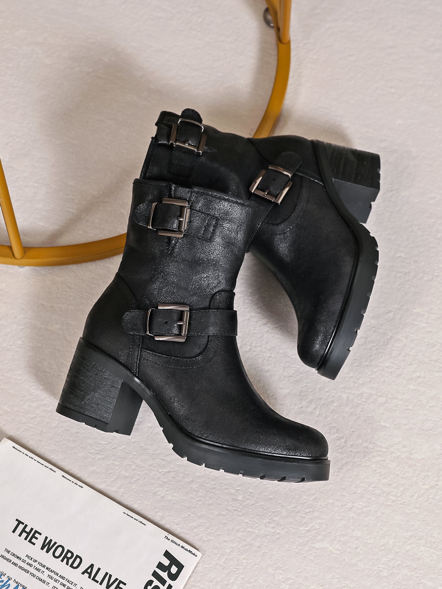 Bottines biker Linesay