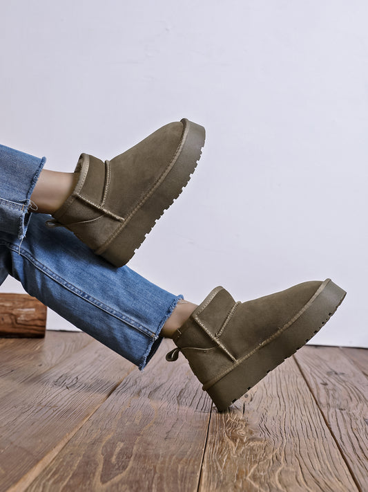 Bottes cuir ultra mini Jenna