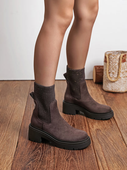 Bottines Amina - MARRON