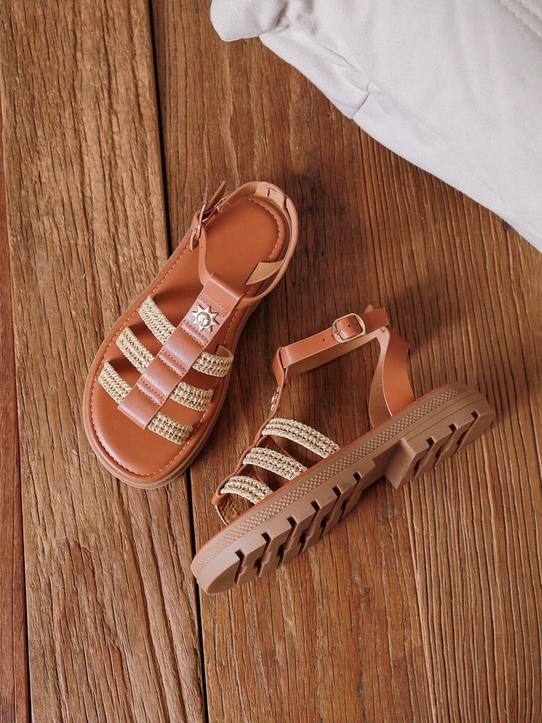 Sandales Gladiateur - RAFFIA