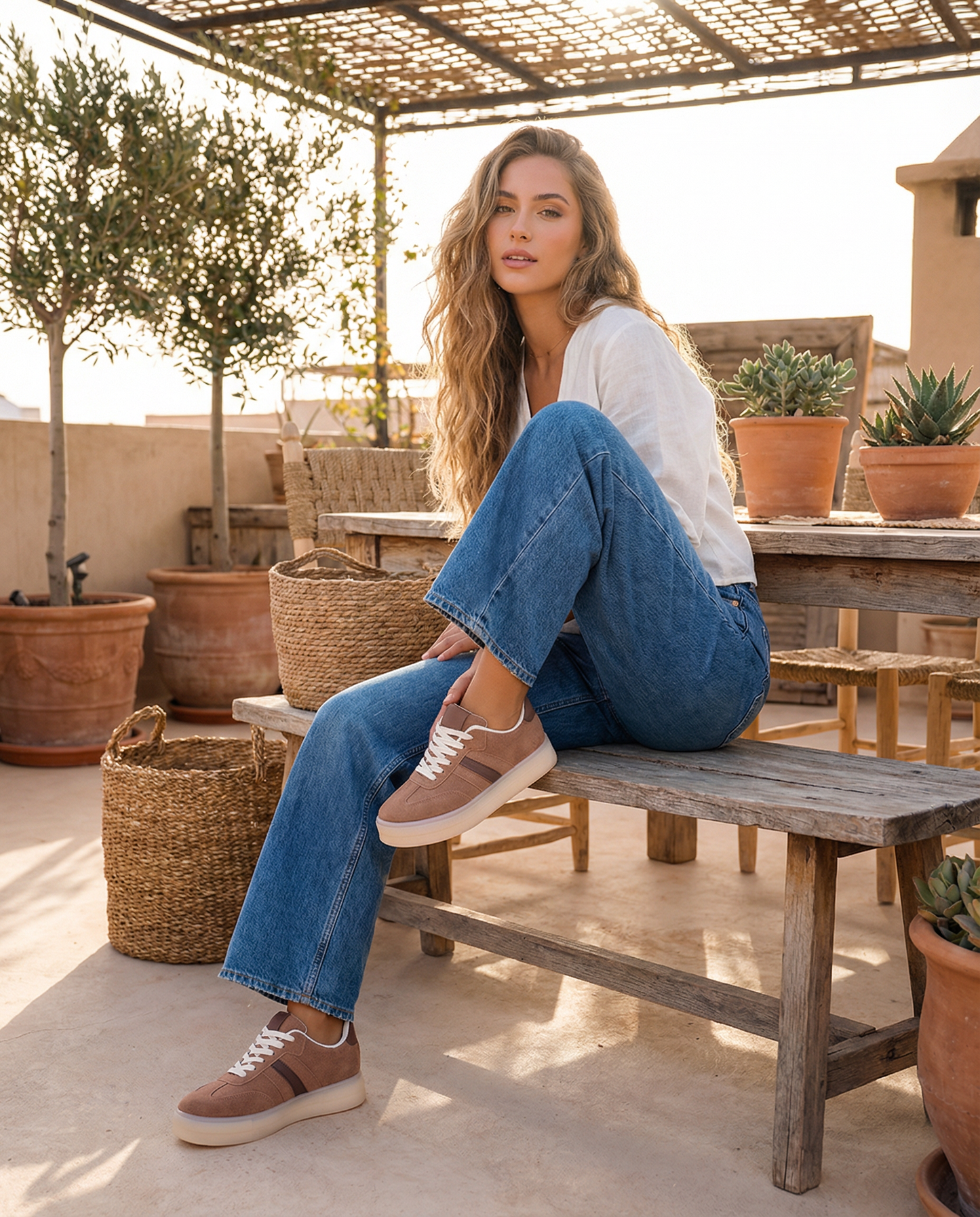 Baskets Paulane - MARRON