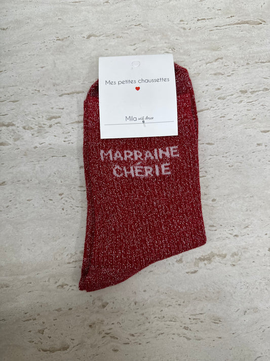 Chaussettes Marraine Chérie